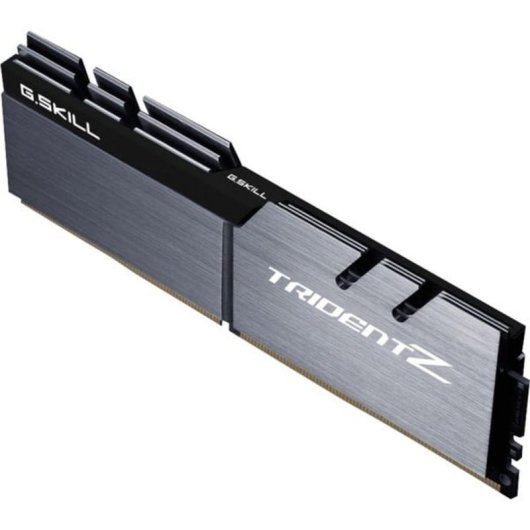 Memória RAM G.Skill F4-3200C16D-32GTZSK 32GB 2x16GB DDR4 3200MHz CL16 Heatsink Preto Ouro Prateado