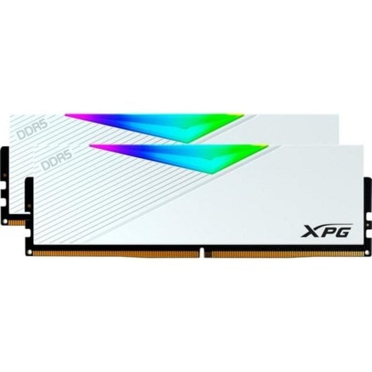Memoria RAM ADATA LANCER 32GB 2x16GB DDR5 6000MHz CL30 AMD EXPO RGB blanco