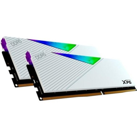 Memoria RAM ADATA LANCER 32GB 2x16GB DDR5 6000MHz CL30 AMD EXPO RGB blanco