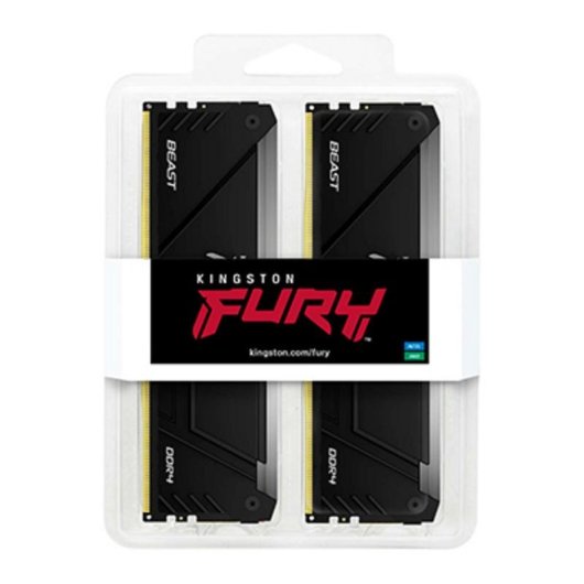 Arbeitsspeicher RAM Kingston FURY Beast RGB 64GB 2x32GB DDR4 3600MHz CL18 Schwarz