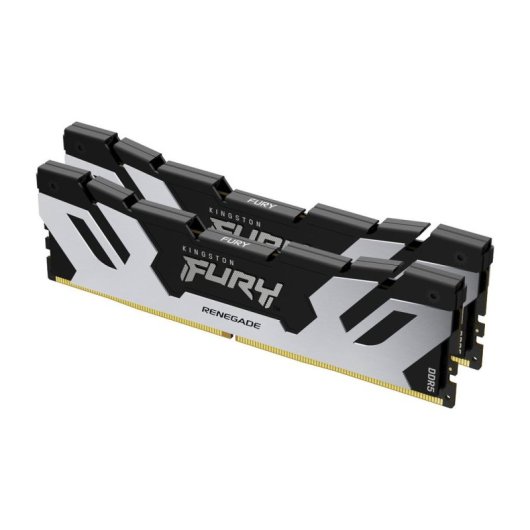 Memoria RAM Kingston FURY Renegade 96GB 2x48GB DDR5 6400MHz CL32 XMP Plata/Negro
