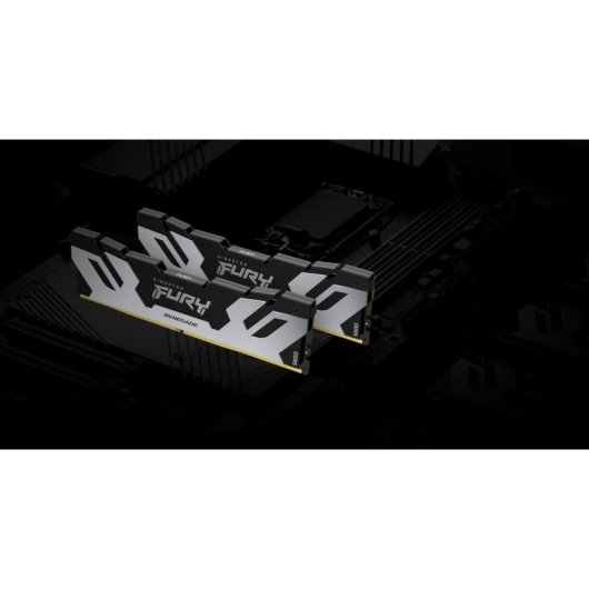 Memoria RAM Kingston FURY Renegade 96GB 2x48GB DDR5 6400MHz CL32 XMP Plata/Negro