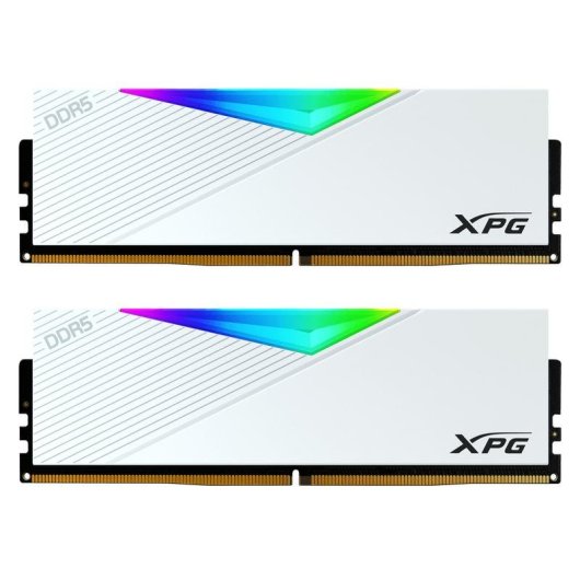 Arbeitsspeicher RAM ADATA Lancer DDR5 64GB 2x32GB 6000MHz CL39 RGB Weiß XMP 3.0 ECC