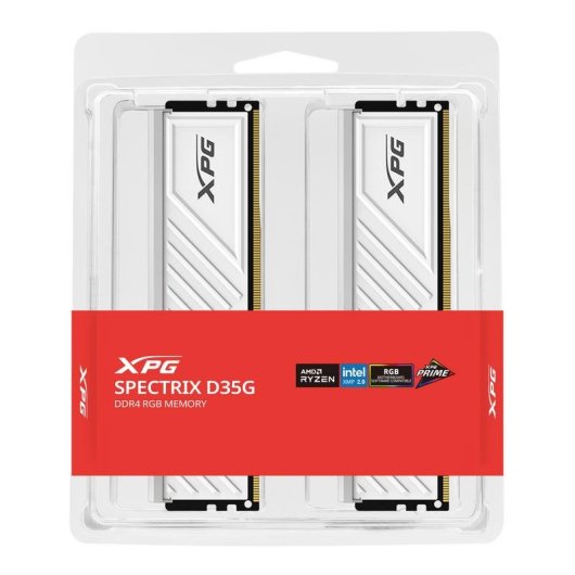 Mémoire RAM ADATA XPG Spectrix D35G 64Go 2x32Go DDR4 3200MHz CL16 RGB Blanc