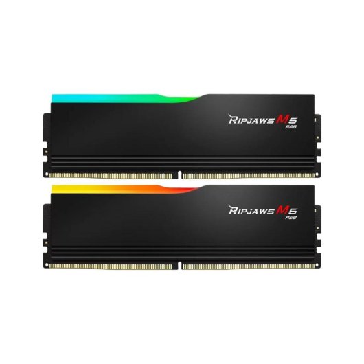 Mémoire RAM G.Skill Ripjaws M5 RGB 96Go 2x48Go DDR5 5200MHz CL40 Dual Channel RGB Noir