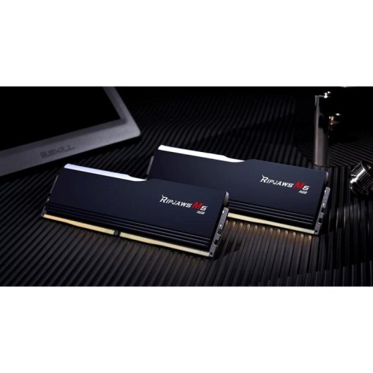 Mémoire RAM G.Skill Ripjaws M5 RGB 96Go 2x48Go DDR5 5200MHz CL40 Dual Channel RGB Noir