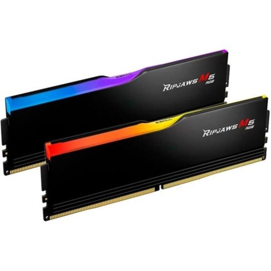 Mémoire RAM G.Skill Ripjaws M5 RGB 96Go 2x48Go DDR5 5200MHz CL40 Dual Channel RGB Noir