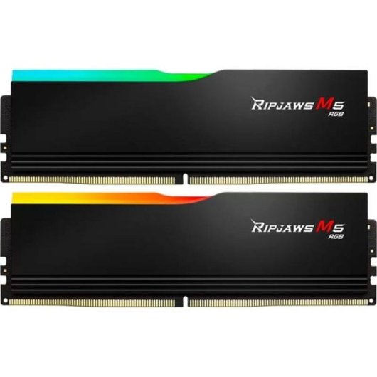 Mémoire RAM G.Skill Ripjaws M5 RGB 96Go 2x48Go DDR5 5200MHz CL40 Dual Channel RGB Noir