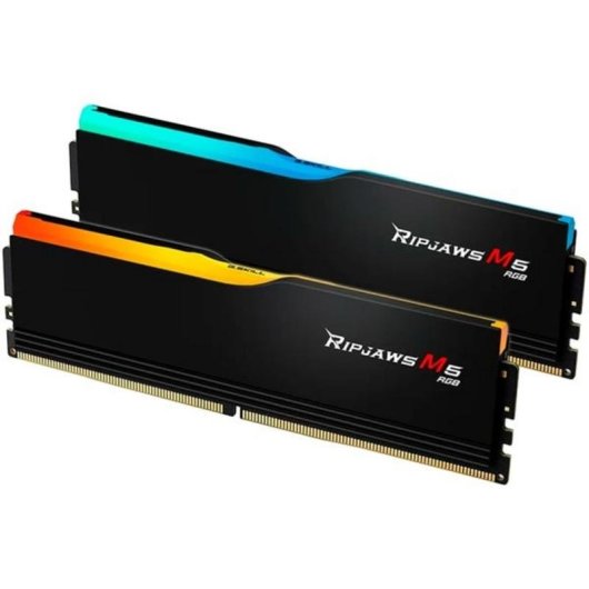 Mémoire RAM G.Skill Ripjaws M5 RGB 96Go 2x48Go DDR5 5200MHz CL40 Dual Channel RGB Noir
