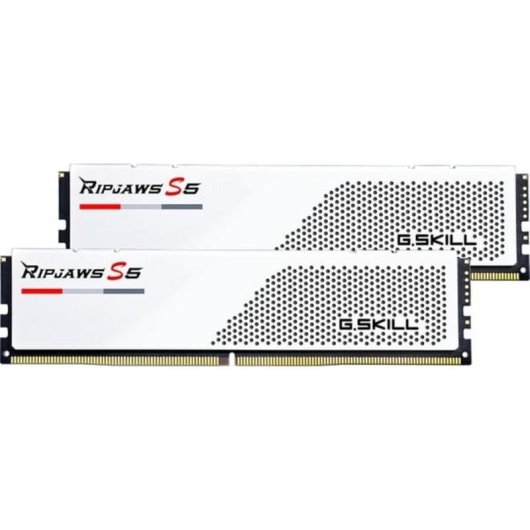 Mémoire RAM G.Skill Ripjaws S5 64Go 2x32Go DDR5 5600MHz CL36 Intel XMP Blanc