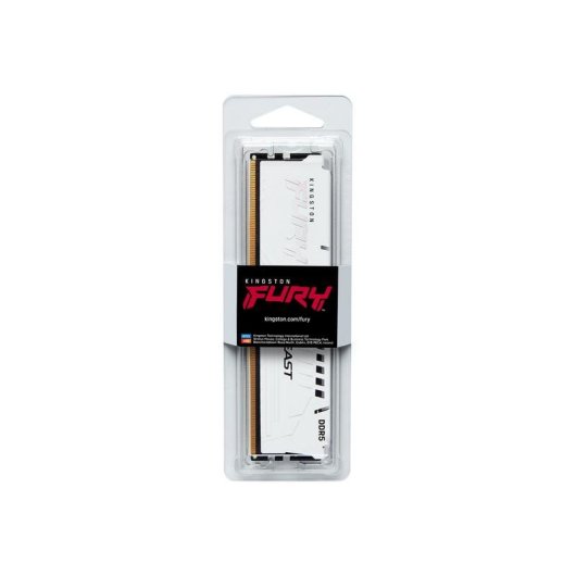 Memoria RAM Kingston FURY Beast 32GB 1x32GB DDR5 6000MHz CL30 AMD EXPO Blanco