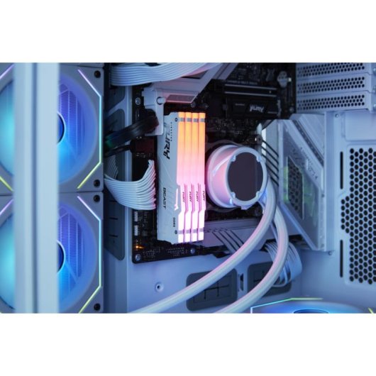 Memoria RAM Kingston FURY Beast RGB 32GB 2x16GB DDR5 6800MHz CL34 Bianco AMD EXPO
