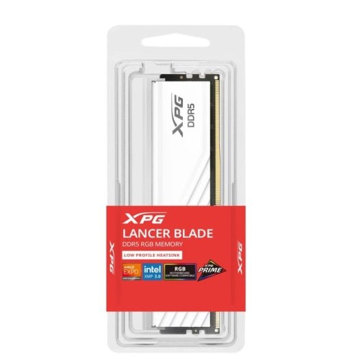 Memoria RAM ADATA XPG Lancer Blade RGB 16GB 1x16GB DDR5 6000MHz CL48 Blanco AMD EXPO Intel XMP