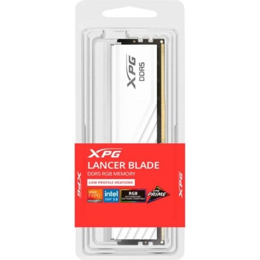 Memoria RAM ADATA XPG Lancer Blade RGB 16GB 1x16GB DDR5 6000MHz CL48 Blanco AMD EXPO Intel XMP