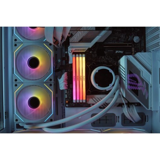 Memoria RAM Kingston FURY Renegade RGB 64GB 2x32GB DDR5 6400MHz CL32 Blanco XMP