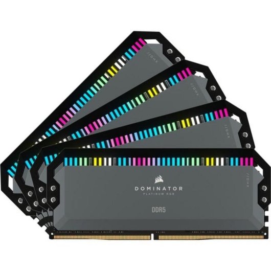 Mémoire RAM Corsair Dominator Platinum 64Go 4x16Go DDR5 5600MHz CL36 AMD EXPO RGB Noir