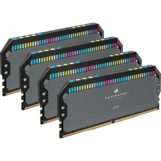 Mémoire RAM Corsair Dominator Platinum 64Go 4x16Go DDR5 5600MHz CL36 AMD EXPO RGB Noir