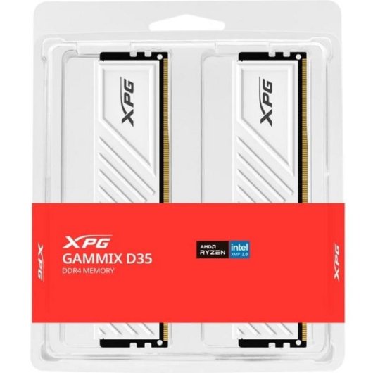Mémoire RAM ADATA XPG GAMMIX 64Go 2x32Go DDR4 3200MHz CL16 Heatsink Blanc Intel XMP 2.0