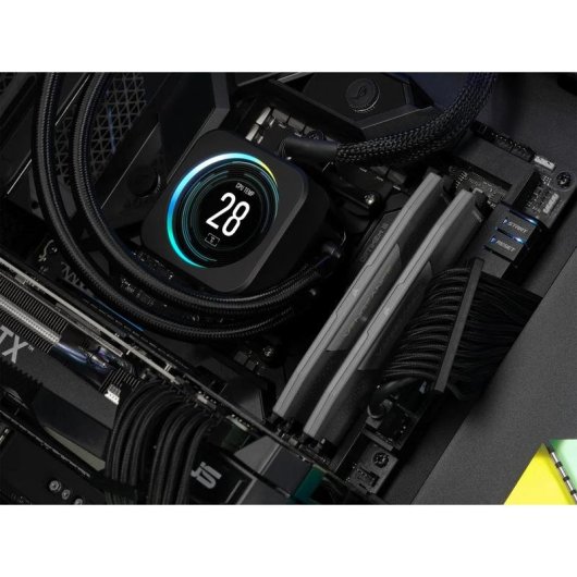Mémoire RAM Corsair Vengeance 32Go 2x16Go DDR5 6000MHz CL28 AMD EXPO RGB Noir
