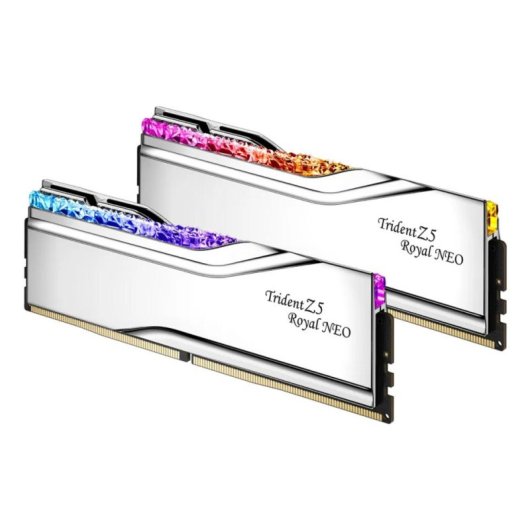 Memoria RAM G.Skill Trident Z5 Royal Neo 48GB 2x24GB DDR5 8000MHz CL40 AMD EXPO RGB Argento