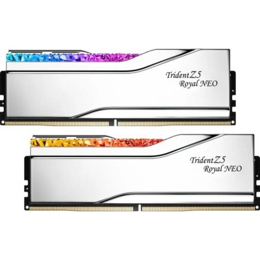 Memoria RAM G.Skill Trident Z5 Royal Neo 48GB 2x24GB DDR5 8000MHz CL40 AMD EXPO RGB Argento