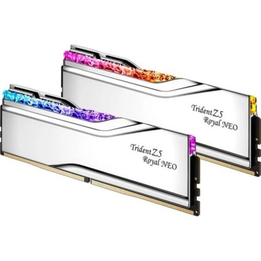 Memoria RAM G.Skill Trident Z5 Royal Neo 48GB 2x24GB DDR5 8000MHz CL40 AMD EXPO RGB Argento