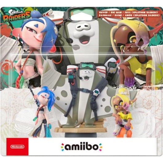 Figura Amiibo Splatoon Raiders Shiver, Big Man, Frye para Nintendo Switch 2