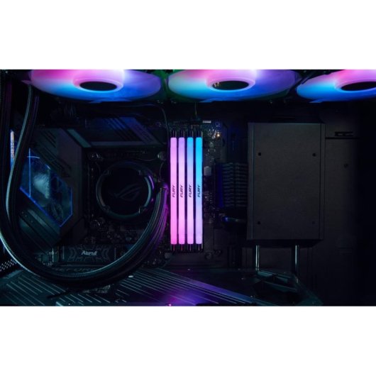 Memória RAM Kingston FURY Renegade RGB 48GB 1x48GB DDR5 6000MHz CL32 Prateado/Preto Intel XMP