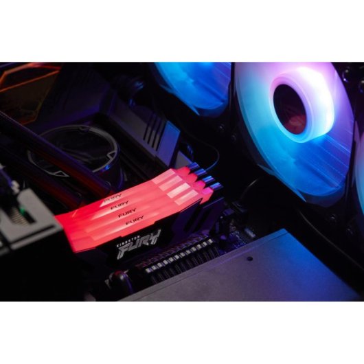 Memória RAM Kingston FURY Renegade RGB 48GB 1x48GB DDR5 6000MHz CL32 Prateado/Preto Intel XMP