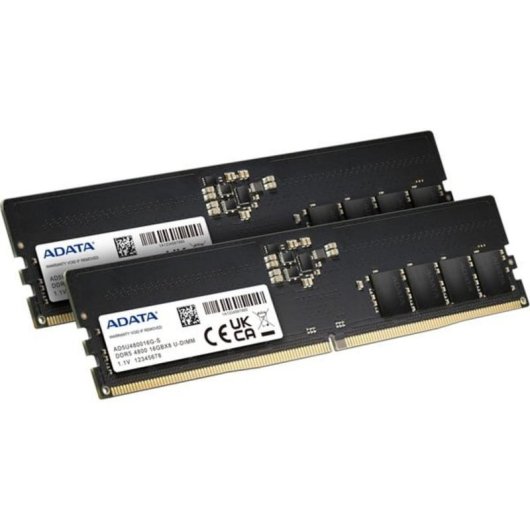 Memoria RAM ADATA AD5U480016G-DT 32GB 2x16GB DDR5 4800MHz CL40 ECC negra