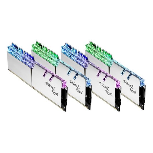 Memoria RAM G.Skill Trident Z Royal 64GB 4x16GB DDR4 3600MHz CL16 RGB Argento