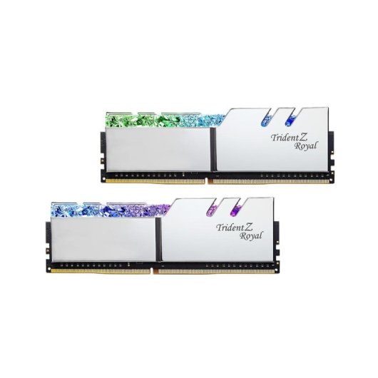 Memoria RAM G.Skill Trident Z Royal 64GB 4x16GB DDR4 3600MHz CL16 RGB Argento