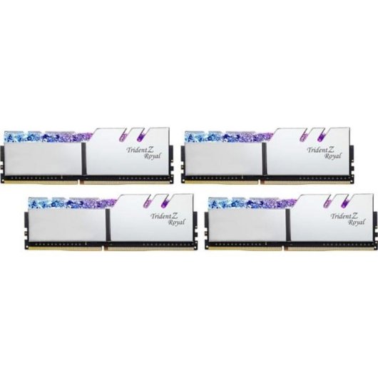 Memoria RAM G.Skill Trident Z Royal 64GB 4x16GB DDR4 3600MHz CL16 RGB Argento