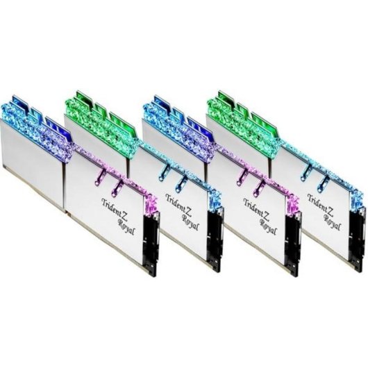 Memoria RAM G.Skill Trident Z Royal 64GB 4x16GB DDR4 3600MHz CL16 RGB Argento