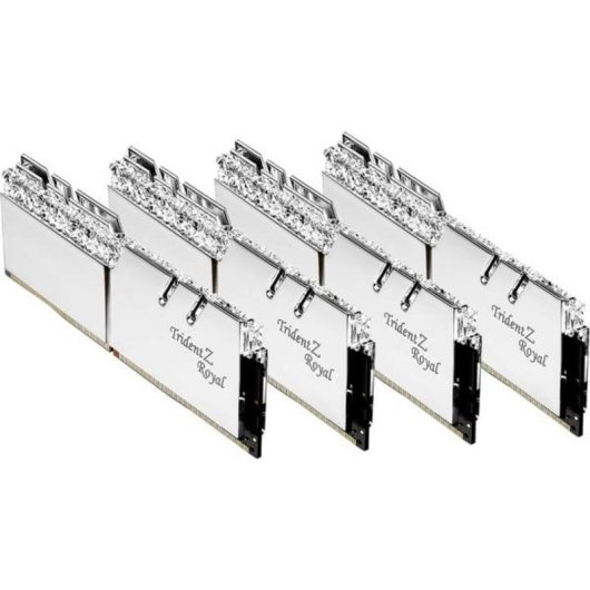 Memoria RAM G.Skill Trident Z Royal 64GB 4x16GB DDR4 3600MHz CL16 RGB Argento