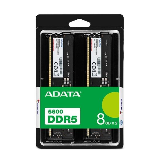 Memória RAM ADATA Premier DDR5 16GB 2x8GB 5600MHz CL46 Preto Unbuffered