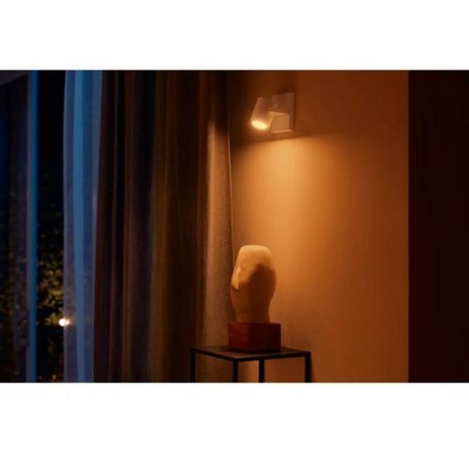 Punto de iluminación inteligente Philips Hue GU10 Bluetooth Blanc Métal