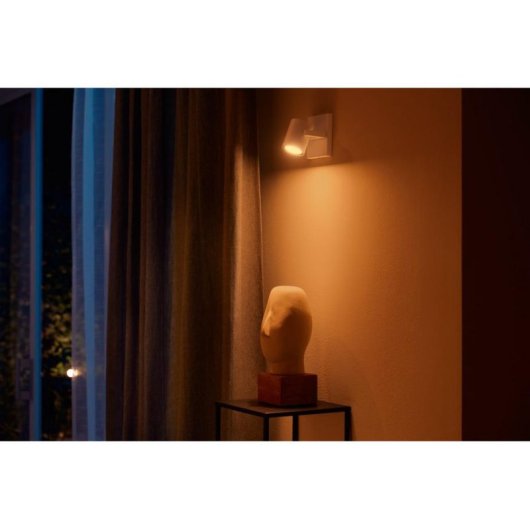 Punto de iluminación inteligente Philips Hue GU10 Bluetooth Blanc Métal