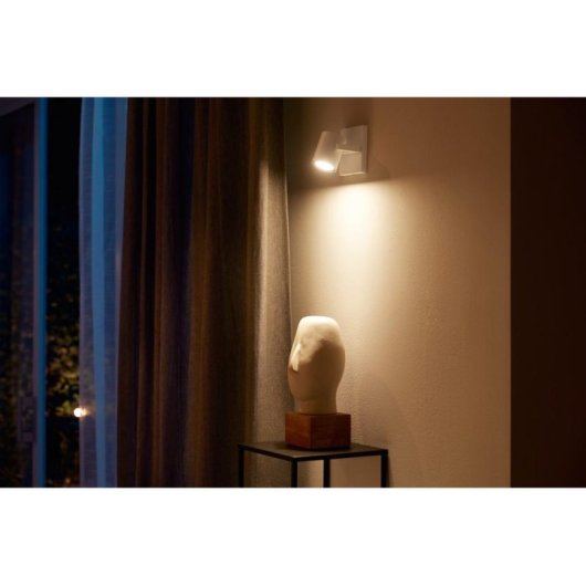 Punto de iluminación inteligente Philips Hue GU10 Bluetooth Blanc Métal