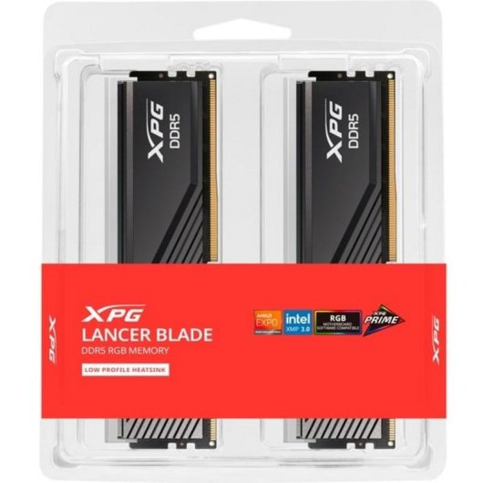 Memória RAM ADATA Lancer Blade RGB 64GB 2x32GB DDR5 6000MHz CL30 RGB Preto