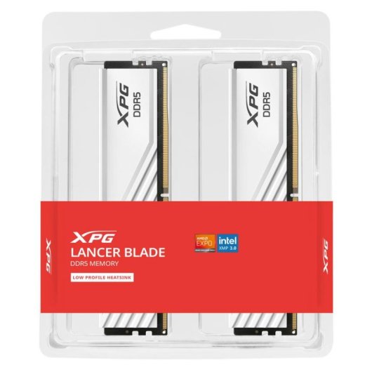 Memoria RAM ADATA XPG Lancer Blade 32GB 2x16GB DDR5 5600MHz CL46 Blanco ECC Heatsink