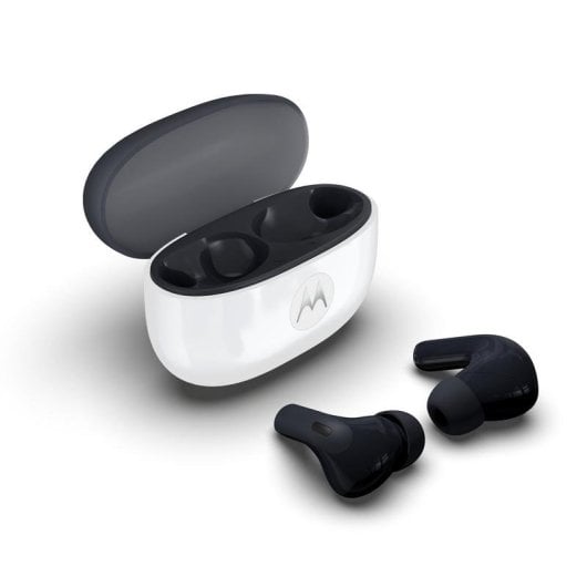 Motorola Moto Buds 2 kabellose Bluetooth 6.0 Kopfhörer mit ANC und IP54 Carbon