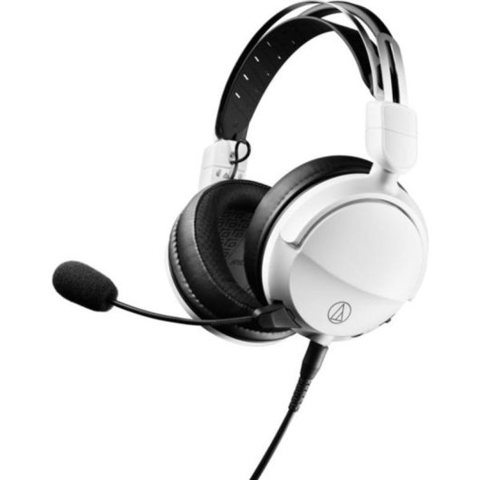 Auriculares Audio-Technica ATH-GL3 con cable, micrófono extraíble, gaming, blanco