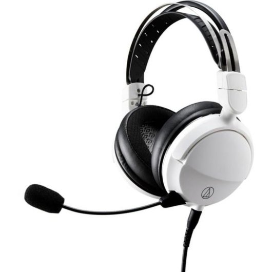 Auriculares Audio-Technica ATH-GL3 con cable, micrófono extraíble, gaming, blanco