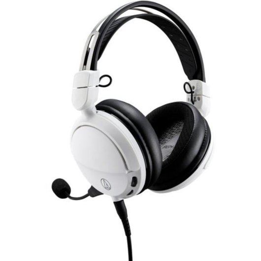 Auriculares Audio-Technica ATH-GL3 con cable, micrófono extraíble, gaming, blanco