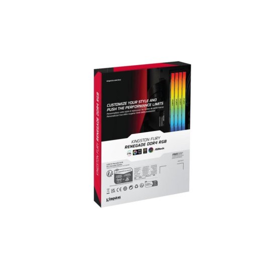 Memoria RAM Kingston FURY Renegade RGB 16GB 2x8GB DDR4 3600MHz CL16 Negro