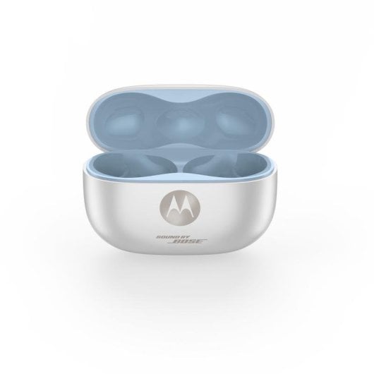 Auriculares Motorola moto buds 2 plus inalámbricos Bluetooth con cancelación de ruido y micrófono, blancos