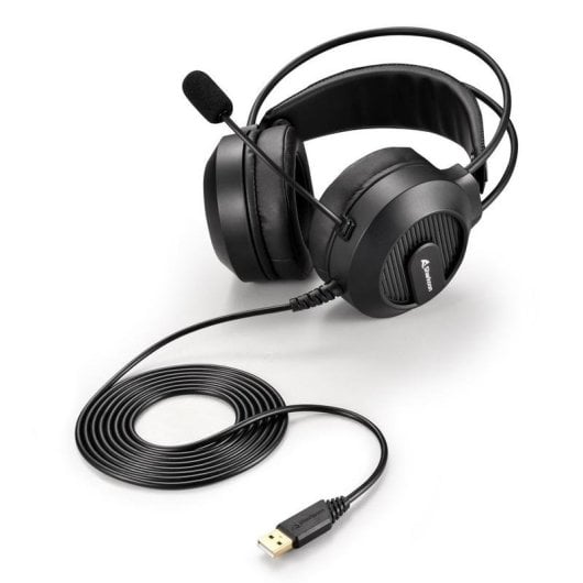 Auriculares Sharkoon SGH20 con cable USB 2.0 para gaming con iluminación negra