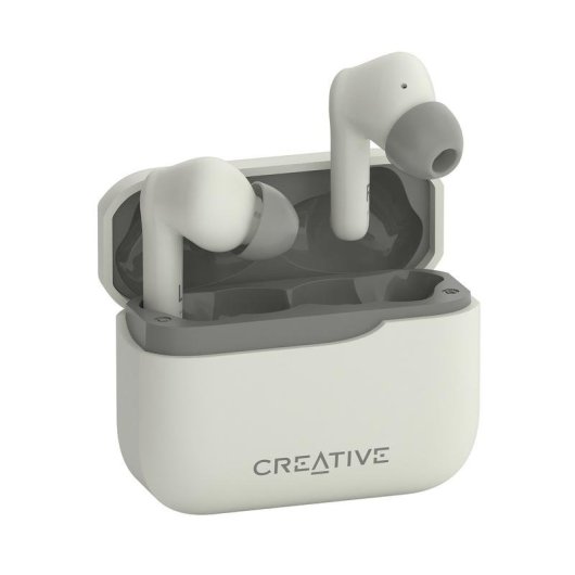 Auriculares Creative Zen Air Plus inalámbricos Bluetooth con cancelación de ruido crema