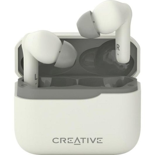 Auriculares Creative Zen Air Plus inalámbricos Bluetooth con cancelación de ruido crema